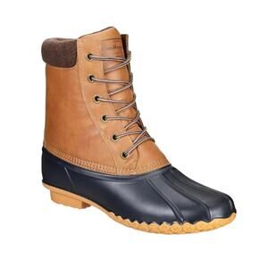 Weatherproof Vintage Men's Adam Duck Boots Tan Navy Size 9